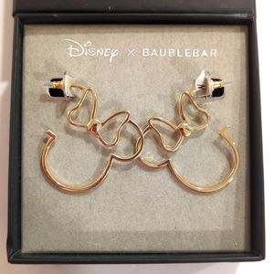 Disney Baublebar Minnie Hoop Earrings